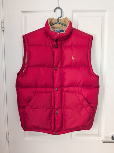 Ralph lauren red gilet coat - lauren,